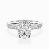 Martini Hidden Halo Engagement Ring