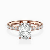 Martini Hidden Halo Engagement Ring