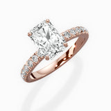 Martini Hidden Halo Engagement Ring