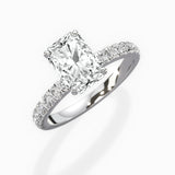 Martini Hidden Halo Engagement Ring
