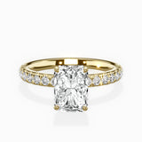 Martini Hidden Halo Engagement Ring