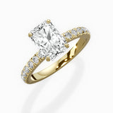 Martini Hidden Halo Engagement Ring
