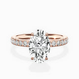 Martini Hidden Halo Engagement Ring