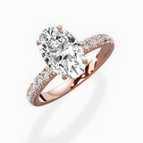 Martini Hidden Halo Engagement Ring