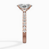 Martini Hidden Halo Engagement Ring