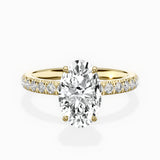 Martini Hidden Halo Engagement Ring