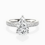Martini Hidden Halo Engagement Ring