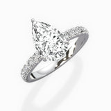 Martini Hidden Halo Engagement Ring