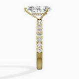 Martini Hidden Halo Engagement Ring