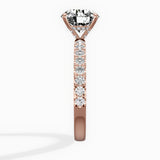 Martini Hidden Halo Engagement Ring