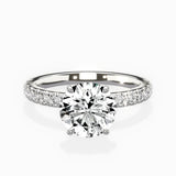 Martini Hidden Halo Engagement Ring