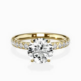 Martini Hidden Halo Engagement Ring