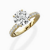 Martini Hidden Halo Engagement Ring