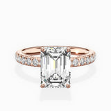 Martini Hidden Halo Engagement Ring