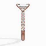 Martini Hidden Halo Engagement Ring