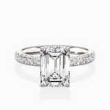 Martini Hidden Halo Engagement Ring