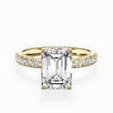 Martini Hidden Halo Engagement Ring