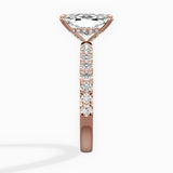 Martini Hidden Halo Engagement Ring