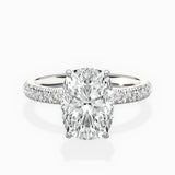 Martini Hidden Halo Engagement Ring