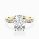 Martini Hidden Halo Engagement Ring