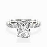 Martini Hidden Halo Engagement Ring