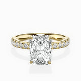 Martini Hidden Halo Engagement Ring