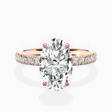 Martini Hidden Halo Engagement Ring