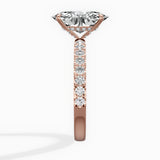 Martini Hidden Halo Engagement Ring