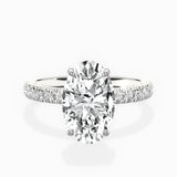 Martini Hidden Halo Engagement Ring