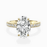 Martini Hidden Halo Engagement Ring