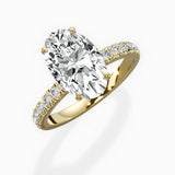 Martini Hidden Halo Engagement Ring