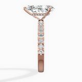 Martini Hidden Halo Engagement Ring