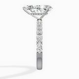 Martini Hidden Halo Engagement Ring