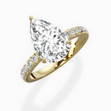 Martini Hidden Halo Engagement Ring