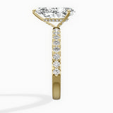 Martini Hidden Halo Engagement Ring