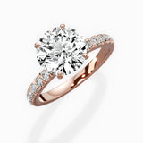 Martini Hidden Halo Engagement Ring