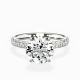 Martini Hidden Halo Engagement Ring