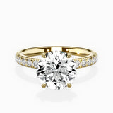 Martini Hidden Halo Engagement Ring