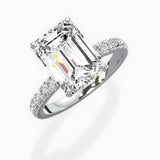 Martini Hidden Halo Engagement Ring