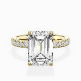 Martini Hidden Halo Engagement Ring