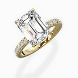 Martini Hidden Halo Engagement Ring