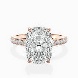 Martini Hidden Halo Engagement Ring