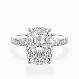 Martini Hidden Halo Engagement Ring