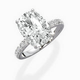 Martini Hidden Halo Engagement Ring