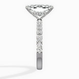 Martini Hidden Halo Engagement Ring