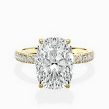 Martini Hidden Halo Engagement Ring