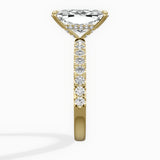 Martini Hidden Halo Engagement Ring
