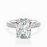 Martini Hidden Halo Engagement Ring