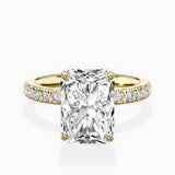 Martini Hidden Halo Engagement Ring