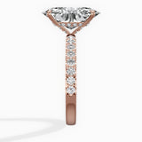 Martini Hidden Halo Engagement Ring